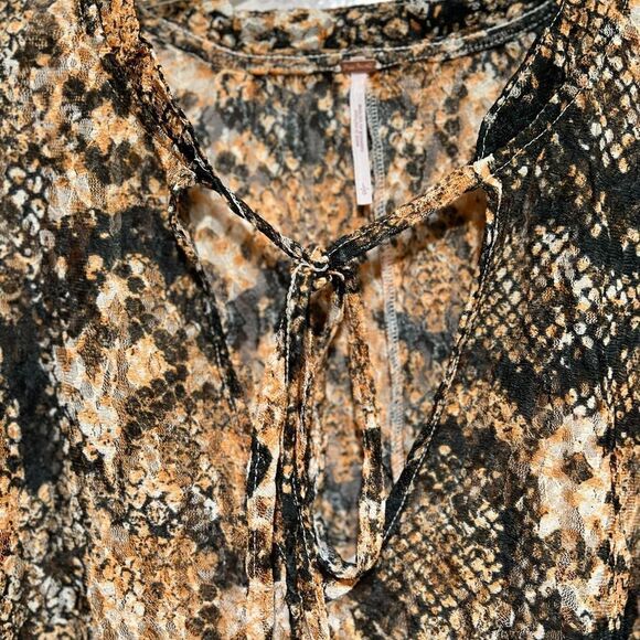Free People Out For The Night Top in Snake Combo - Picture 7 of 15